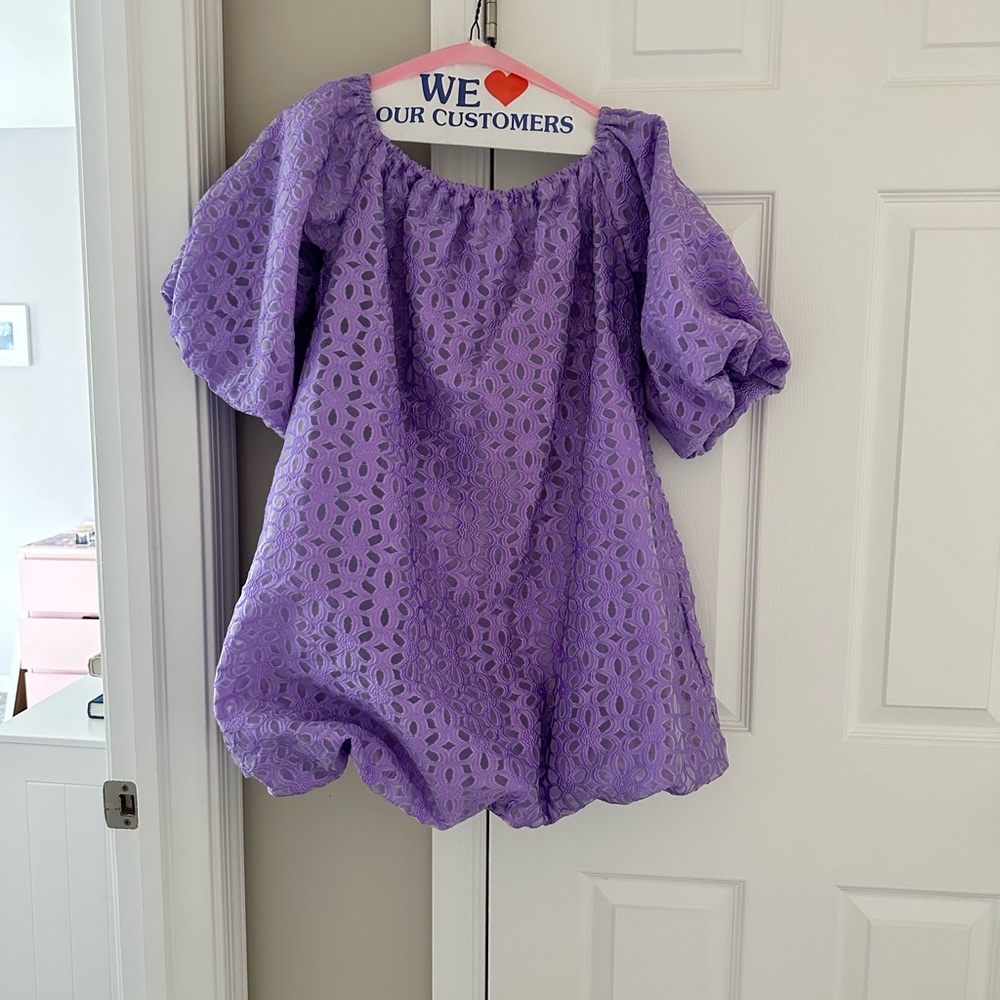 Purple bubble Dress